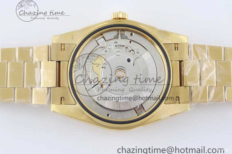 MiroTime 0121 Day Date 40mm YG 904L Steel TWF 1:1 Best Edition White Dial on YG Bracelet A FreshLook 2368